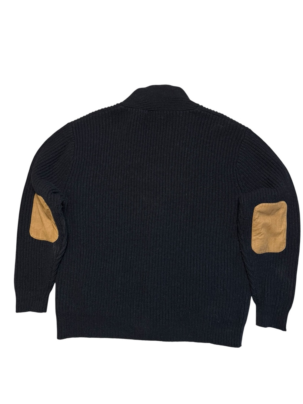 Orvis men's heavy ribbed shawl collar cardigan sweater elbow patches size XXL - Picture 2 of 7